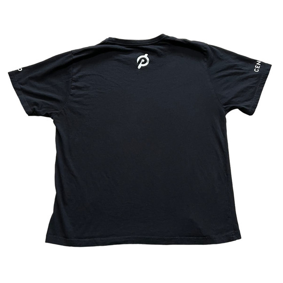 Peloton Century 100 Black Short Sleeve Logo T-Shirt, Size XL - Picture 2 of 5